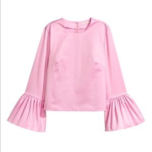 Worn once! Pink Flounced Sleeve Blouse
